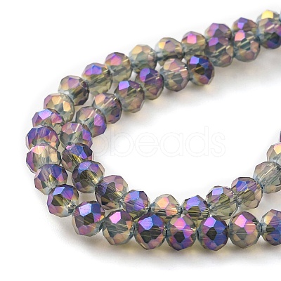Electroplate Glass Beads Strands EGLA-A034-J4mm-G01-1