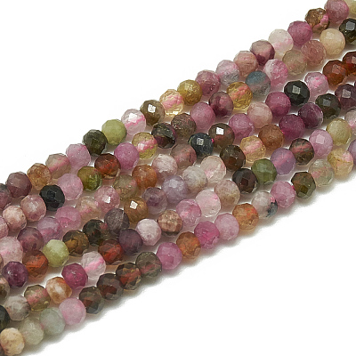 Natural Tourmaline Beads Strands X-G-S300-17-3mm-1