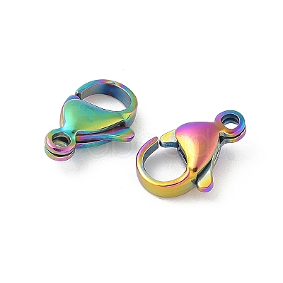 304 Stainless Steel Lobster Claw Clasps STAS-T065-12mm-34RC-1