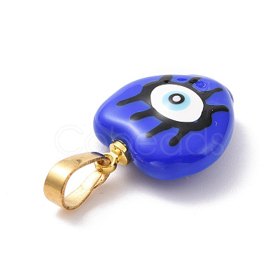 Brass Enamel Pendants FIND-C009-01G-1