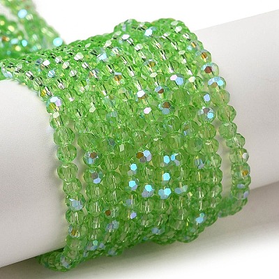 Electroplate Transparent Glass Beads Strands LS-EGLA-A035-T3mm-L09-1
