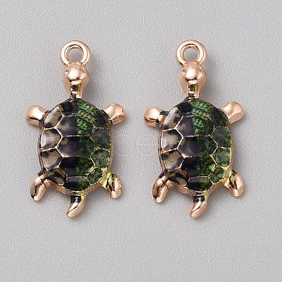 Alloy Enamel Pendants FIND-CJC0027-01G-11-1