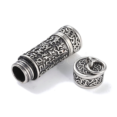 Openable 316 Surgical Stainless Steel Urn Ashes Pendants STAS-E212-29AS-04-1