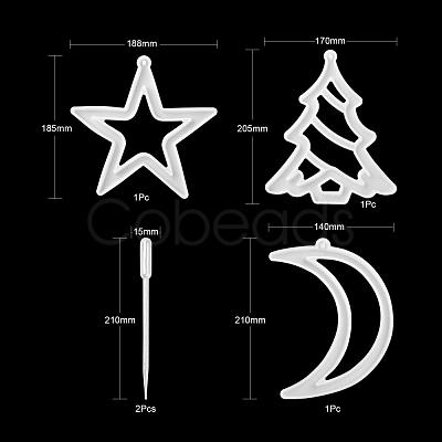 Christmas Theme DIY Pendants Silicone Molds DIY-LS0001-11-1