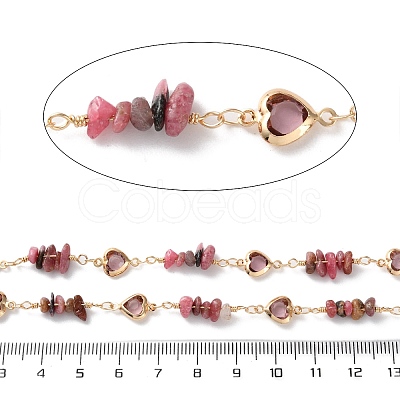 Handmade Brass Glass Square Link Chains CHC-F019-11G-01-1