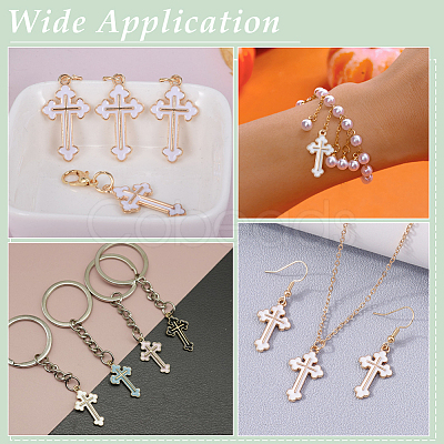100Pcs Alloy Enamel Pendants ENAM-ME0001-63-1
