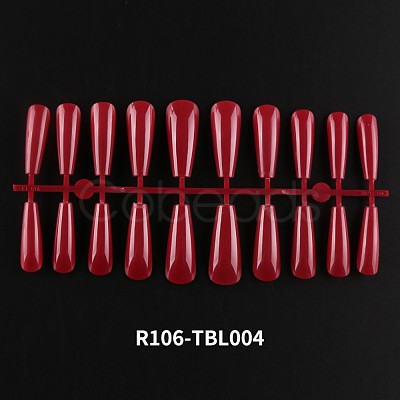 Solid Color Plastic Seamless Toe False Nail MRMJ-R106-TBL004-1