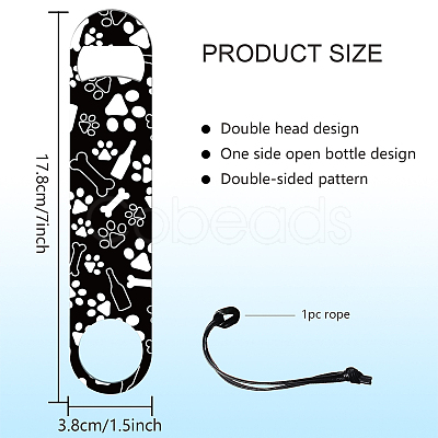 201 Stainless Steel Bottle Opener AJEW-WH0393-029-1