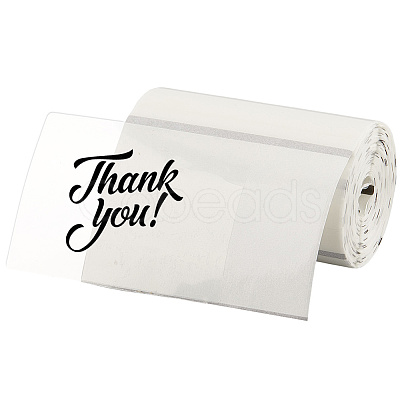 1 Roll 200Pcs PET Adhesive Stickers STIC-SP0001-04-1