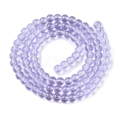 Transparent Glass Beads Strands X-GLAA-T032-T4mm-01-1