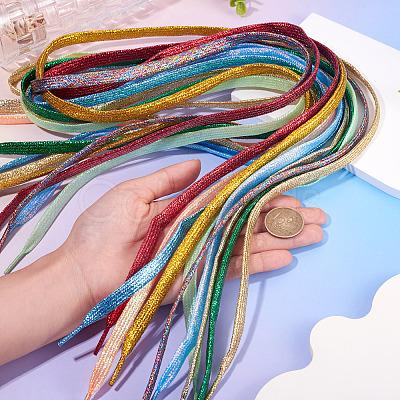 13 Pairs 13 Colors Polyester Cord Shoelace AJEW-TA0002-48-1