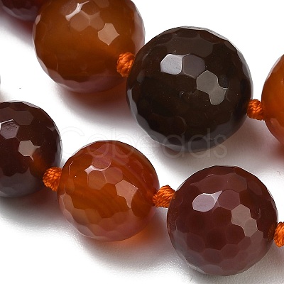 Dyed & Heated Natural Agate Graduated Beads Strands GG-CBA007A-D11-01A-1