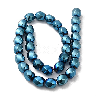 Electroplated Non-Magnetic Synthetic Hematite Beads Strands G-P518-05F-1