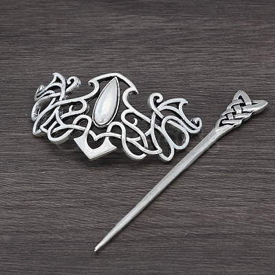 Viking Alloy Hair Sticks PW-WG0D8B7-01-1