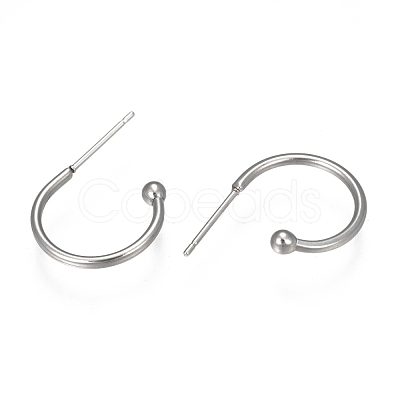 Tarnish Resistant 304 Stainless Steel Earring Hooks X-STAS-K211-01P-A-1