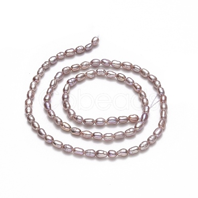 Natural Cultured Freshwater Pearl Beads Strands PEAR-J006-03B-1