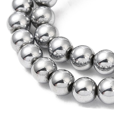 Electroplate Synthetic Non-magnetic Hematite Beads Strands G-E602-04D-1
