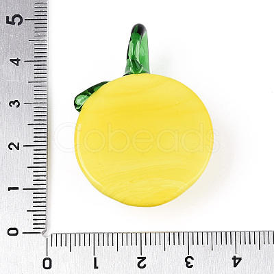 Handmade Lampwork Pendants LAMP-N034-02B-1