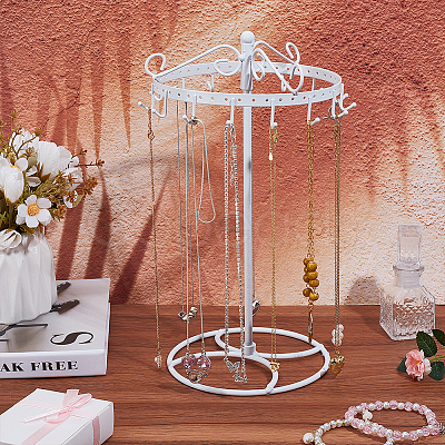 Rotatable Iron Necklace Display Stands ODIS-WR0001-15-1