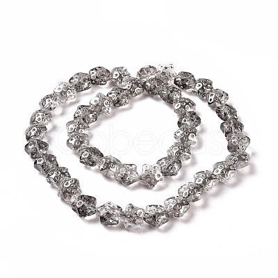 Transparent Electroplate Glass Beads Strands LS-GLAA-C025-01A-1