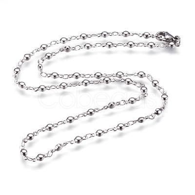 304 Stainless Steel Chain Necklaces STAS-P164-12-1