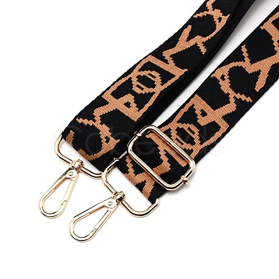 Polyester Word Pattern Bag Straps FIND-WH0001-26B-1