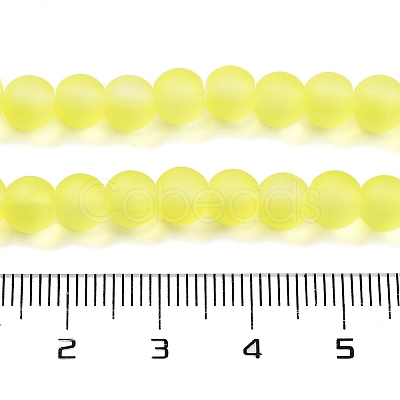 Baking Paint Transparent Glass Bead Strands X-GLAA-S031-6mm-30-1