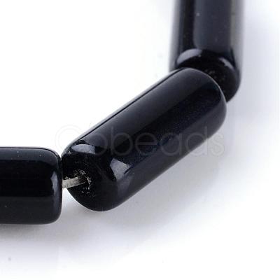 Natural Obsidian Bead Strands G-R356-54-1