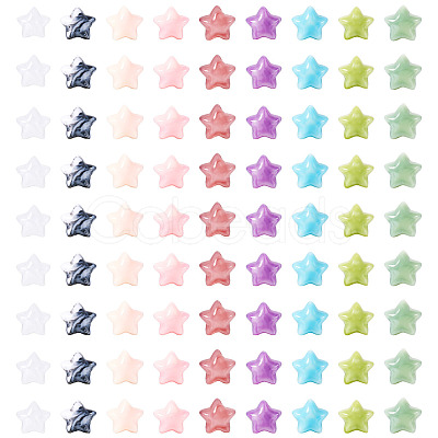 200Pcs Opaque Acrylic Beads OACR-TA0003-56-1