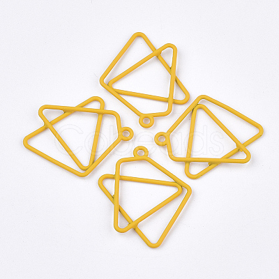 Spray Painted Alloy Pendants LS-PALLOY-T067-18D-1