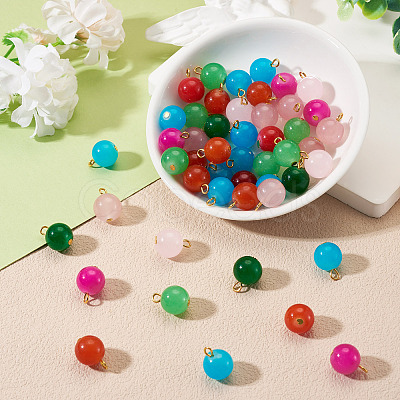 Glass Round Pendants PALLOY-TADJ00001-04-1