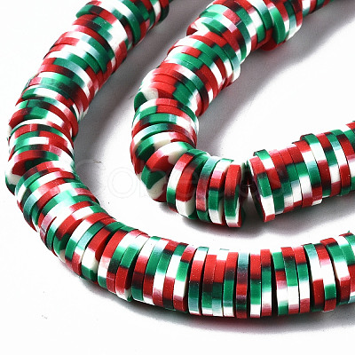 Handmade Polymer Clay Beads Strands CLAY-N008-010-H24-A-1