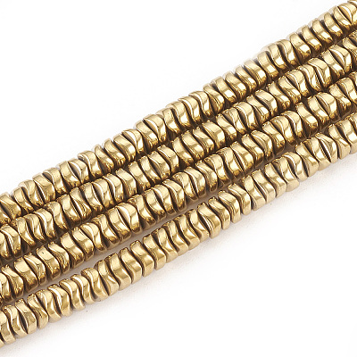 Electroplate Non-magnetic Synthetic Hematite Beads Strands X-G-T061-179J-1