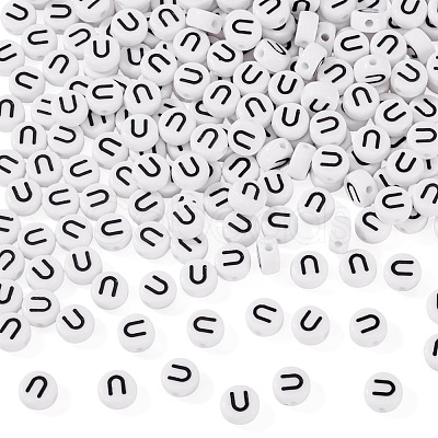 500Pcs Acrylic Beads SACR-TA0001-55U-1