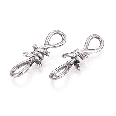 304 Stainless Steel Barbed Wire Links X-STAS-T072-138P-1