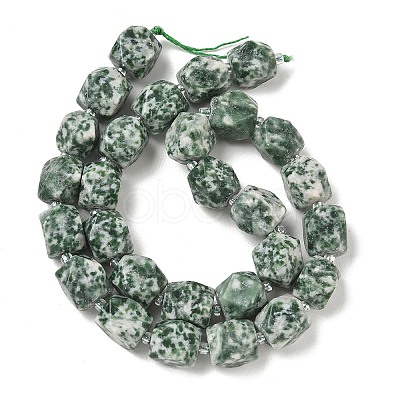 Natural Green Spot Jasper Beads Strands GG-CBAF8A8-A01-01-1