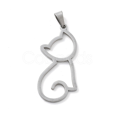 304 Stainless Steel Pendants STAS-I327-02P-02-1