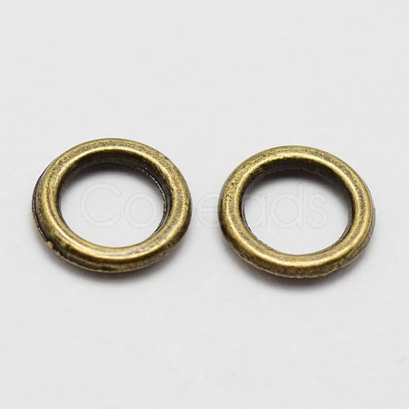 Alloy Soldered Closed Jump Rings X-PALLOY-P119-04AB-1