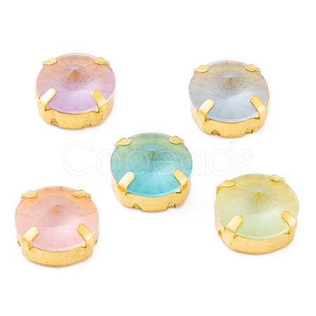 Round Shaped Sew on Rhinestone GLAA-K069-03A-G-1