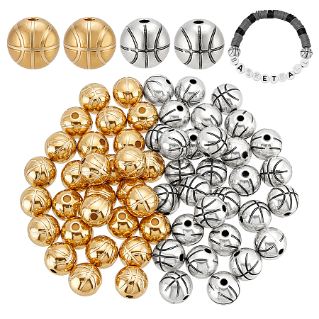 60Pcs 2 Colors Tibetan Style Alloy Beads FIND-PH0029-50-1