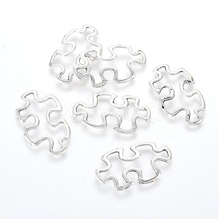 Tibetan Style Alloy Linking Rings X-TIBE-3558-AS-LF-1
