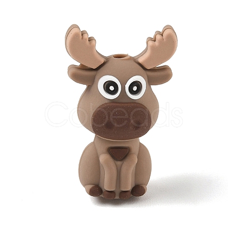 Animal Theme Silicone Beads SIL-E013-03H-1