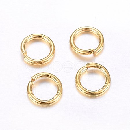 304 Stainless Steel Open Jump Rings X-STAS-O098-02G-16-1