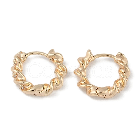Brass Hoop Earrings EJEW-L292-001G-1