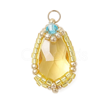 Glass Pendants PALLOY-MZ00961-06-1