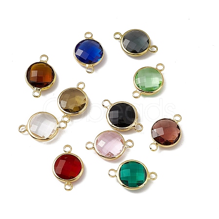 Transparent K9 Glass Connector Charms GLAA-A005-08KCG-1