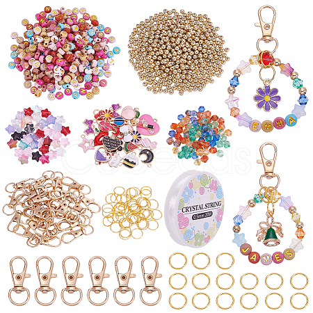 DIY Keychain Making Findings Kits DIY-BM0002-86-1
