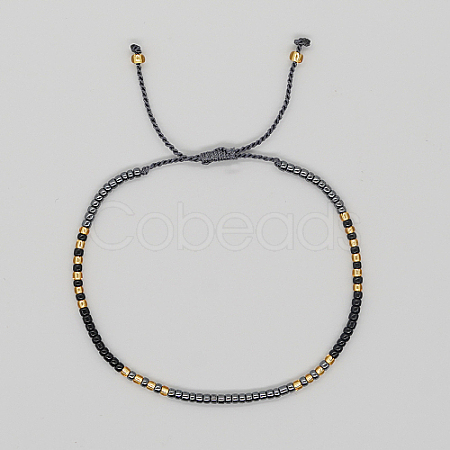Glass Seed Braided Beaded Bracelets XC9959-08-1