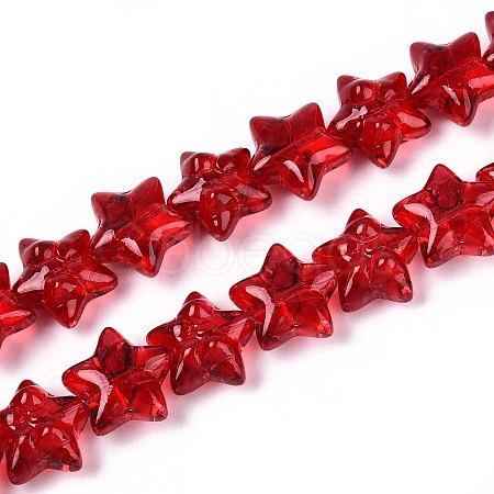Baking Paint Glass Beads Strands DGLA-N017-01A-1