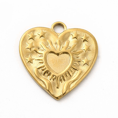 304 Stainless Steel Pendants STAS-M305-11G-1